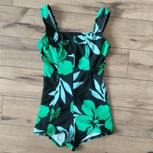 Popina Vintage Style One-Pice Bathing Suit